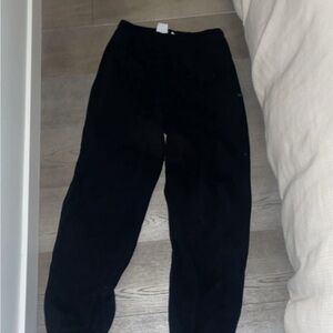 Aritzia Black Sweatfleece Pants